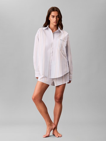 Calvin Klein Slaapshirt in Blauw
