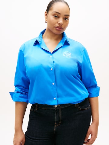 Tommy Hilfiger CurveBluza - plava boja: prednji dio