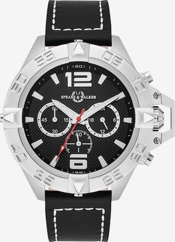 Montre à affichage analogique Spears & Walker en noir : devant