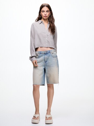 Pull&Bear Bluse in Grau