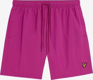 Shorts de bain Lyle & Scott en rose : devant