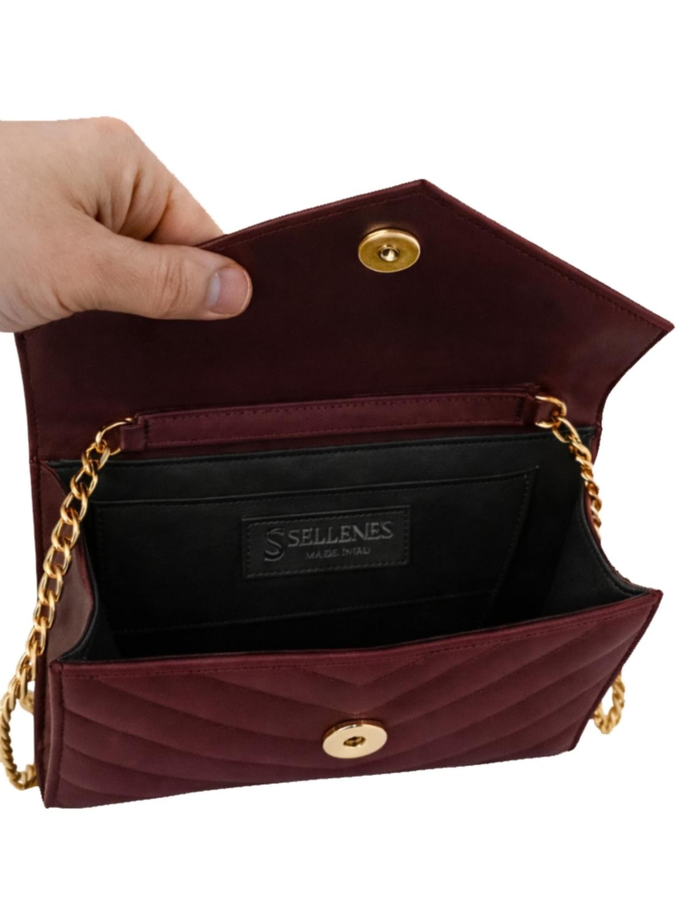 Sellenes Clutch 'Val Wine Clutch'‌‌‌‌‌‌‌ in Rot