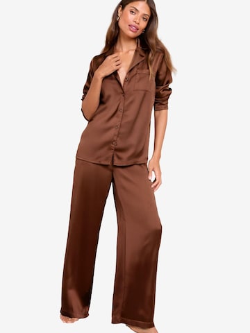 Lipsy Pyjama in Bruin: voorkant