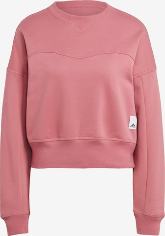 ADIDAS SPORTSWEAR Sports sweatshirt 'Lounge Fleece' in Pink: front