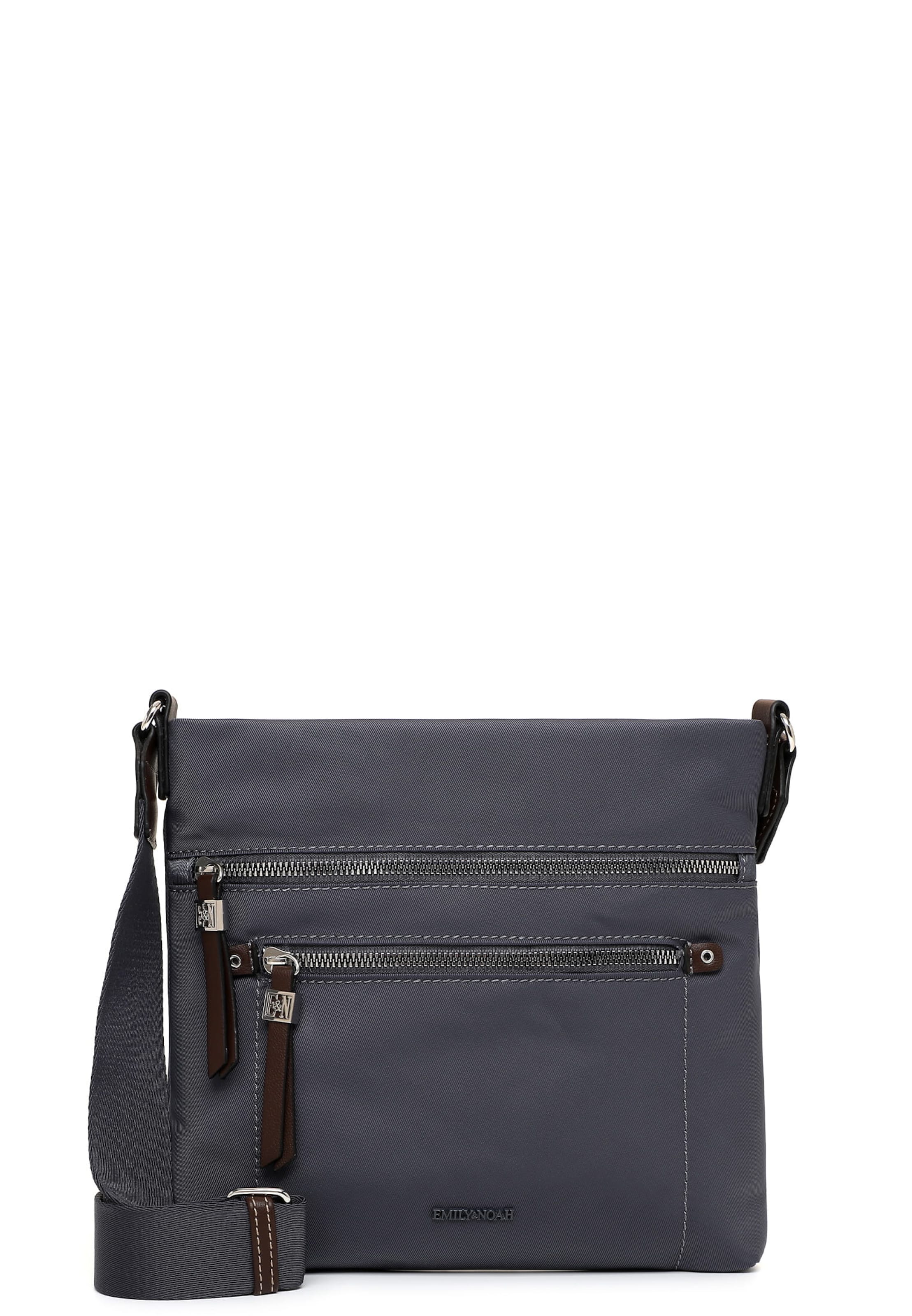 Emily & Noah Crossbody Bag in Grey: front