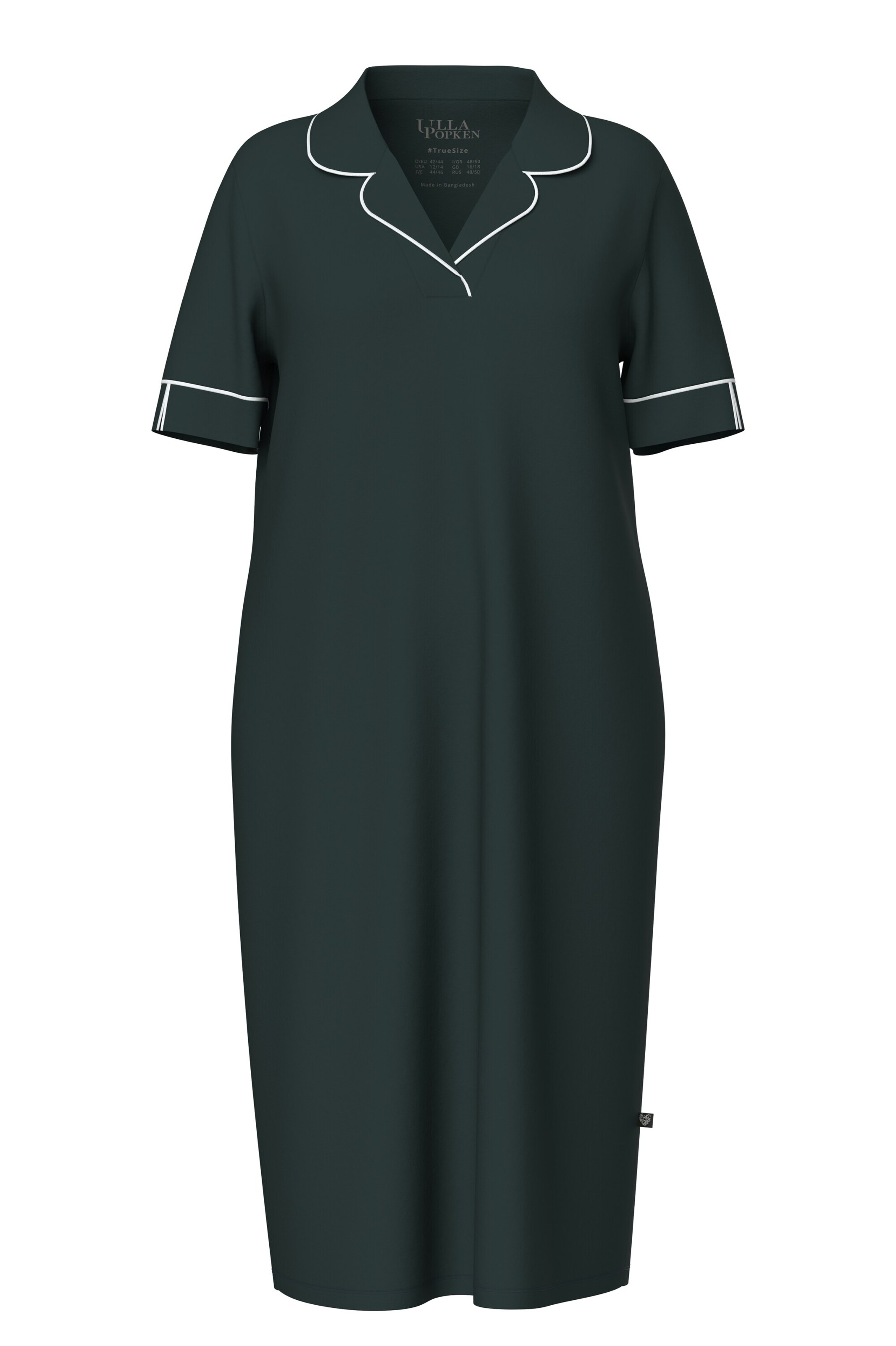 Ulla Popken Nachthemd in Zwart: voorkant