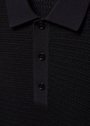 MANGO MAN Shirt in Schwarz