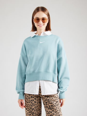 Nike Sportswear Μπλούζα φούτερ 'Phoenix Fleece' σε μπλε: μπροστά