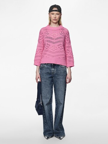 Pull-over 'NIANA' PIECES en rose