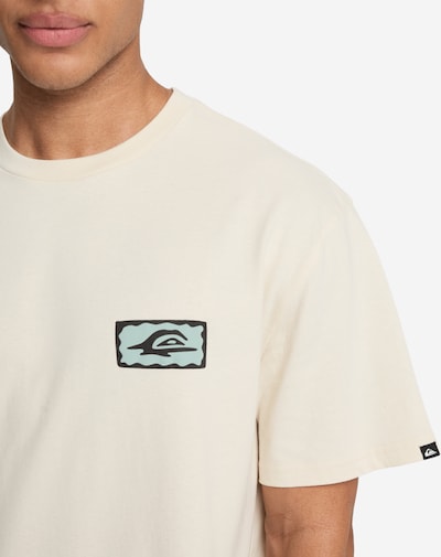 QUIKSILVER Funktionsshirt 'Serenity Splash' in beige / türkis / schwarz, Produktansicht