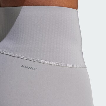 ADIDAS PERFORMANCE Skinny Sporthose 'Optime Power' in Grau