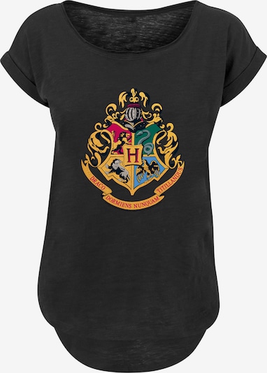 F4NT4STIC T-shirt 'Harry Potter Hogwarts' en jaune d'or / émeraude / magenta / noir chiné, Vue avec produit