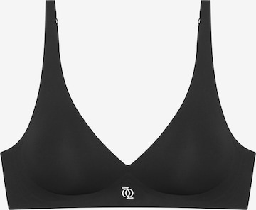 GOD SAVE QUEENS Bra 'Second Skin Push Up Bralette' in Black: front