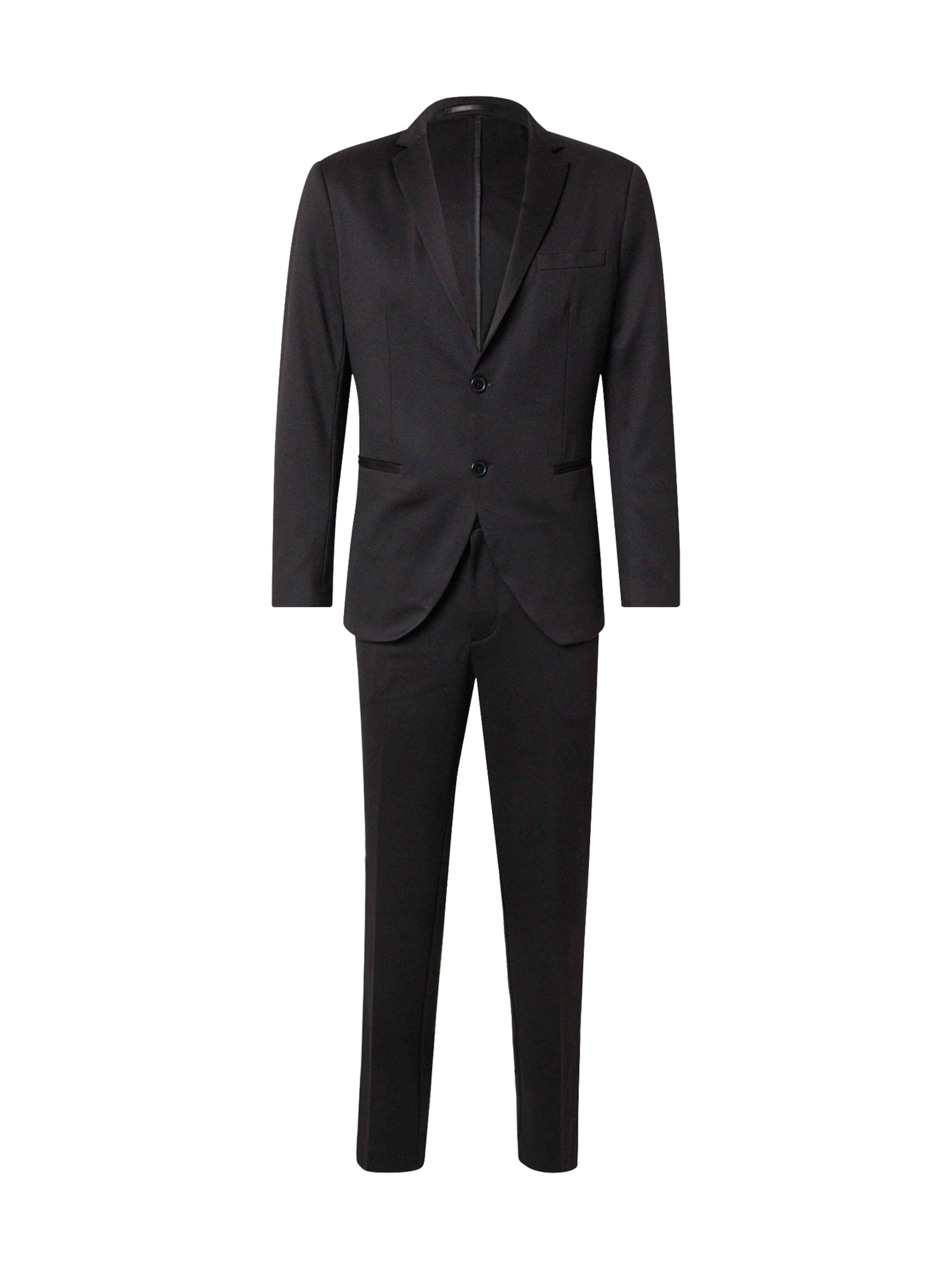 Jack & Jones Premium Slimfit Κουστούμι 'JPRJaxon' σε μαύρο: μπροστά