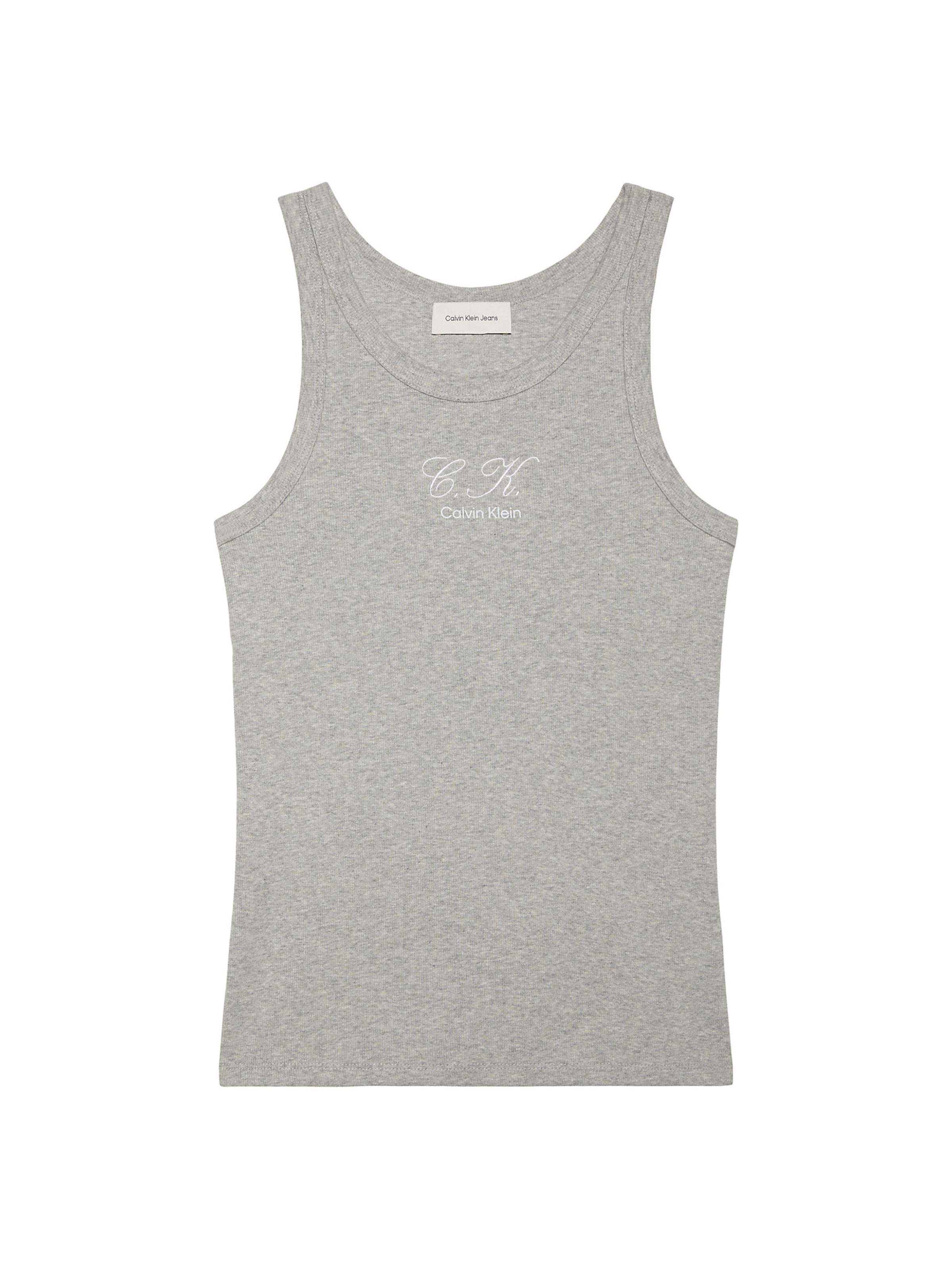 Calvin Klein Jeans Top in Grijs: voorkant