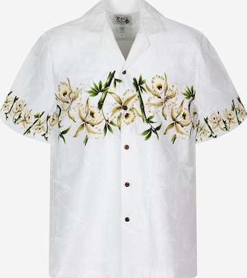 Regular fit Camicia 'Bambus Brustdruck' di KY's in bianco: frontale
