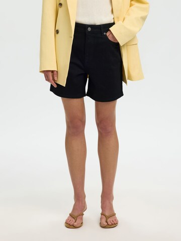 SELECTED regular Jeans i sort: forside