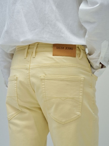 Salsa Jeans Regular Zwemshorts in Geel