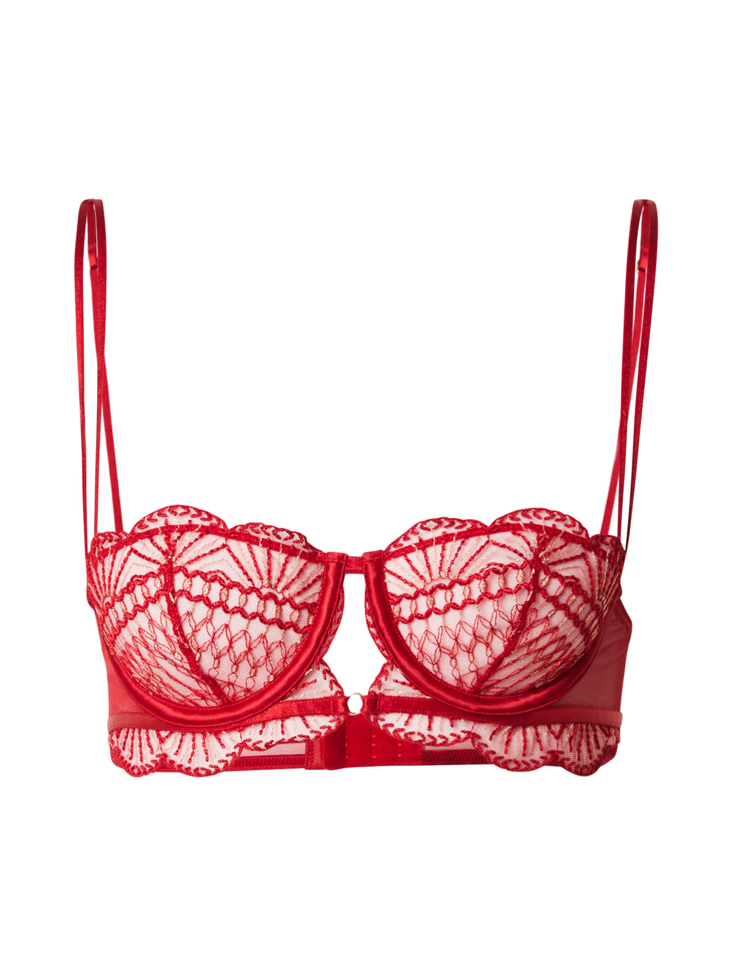 ETAM Μπαλκονέ Σουτιέν 'ROSACE - N*9' σε κόκκινο: μπροστά