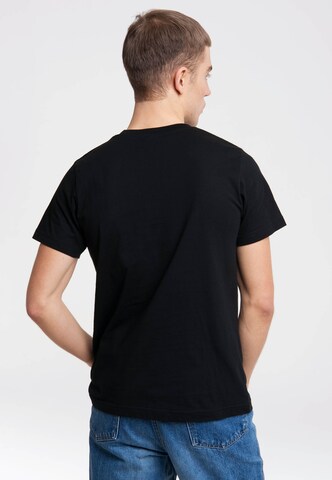 LOGOSHIRT Shirt 'BATMAN - PORTRAIT' in Black