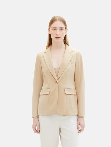 Blazer 'Classic' TOM TAILOR en beige : devant