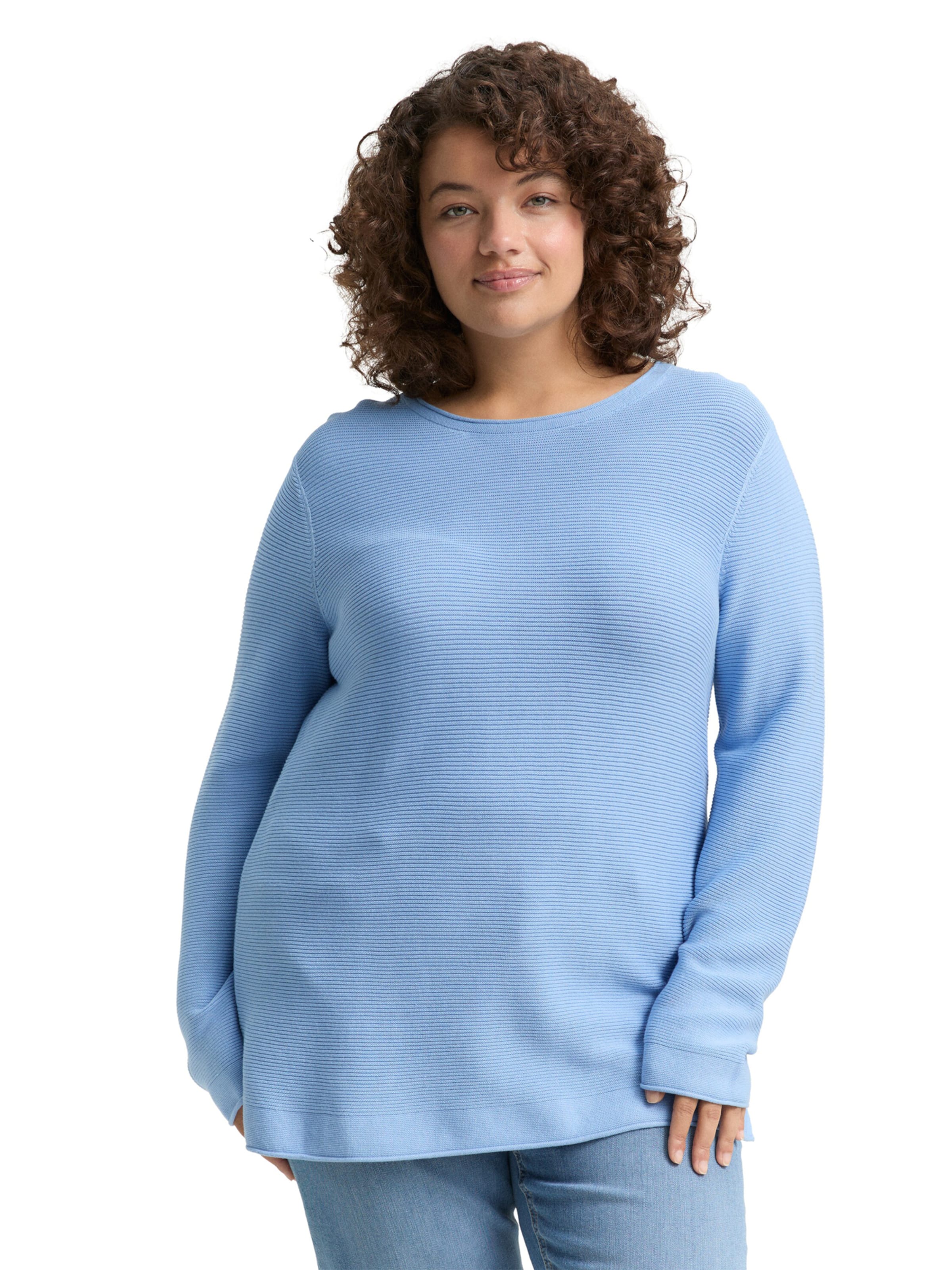 Tom Tailor Women + Sweater in Blue: front