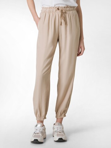 DEHA Tapered Broek in Beige: voorkant
