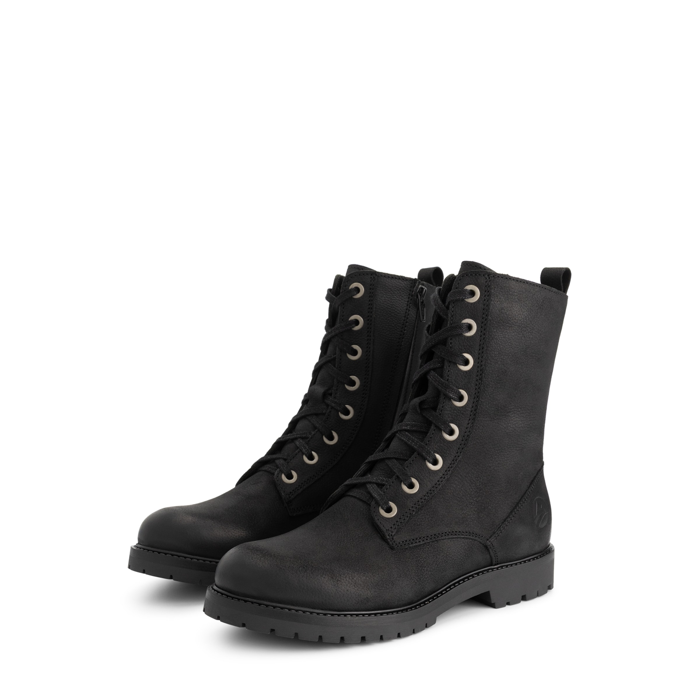 Travelin Lace-Up Ankle Boots 'Bossvika' in Black