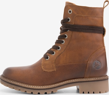Travelin Lace-Up Boots 'Kvinlog ' in Brown