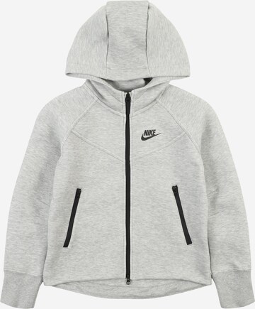 Nike Sportswear Zip-Up Hoodie in Grey: front