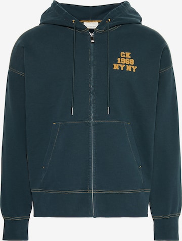 Calvin Klein Jeans Sweatjacke in Blau: Vorderseite