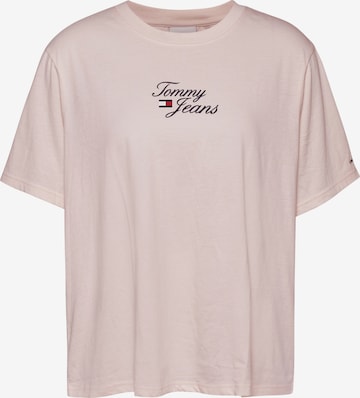 Tommy Jeans Curve T-Shirt in Pink: predná strana