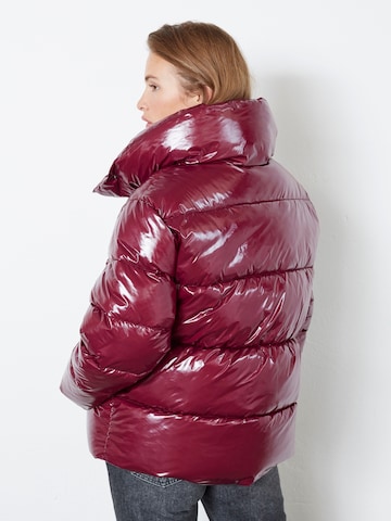 co'couture Winterjas 'Glossy' in Lila