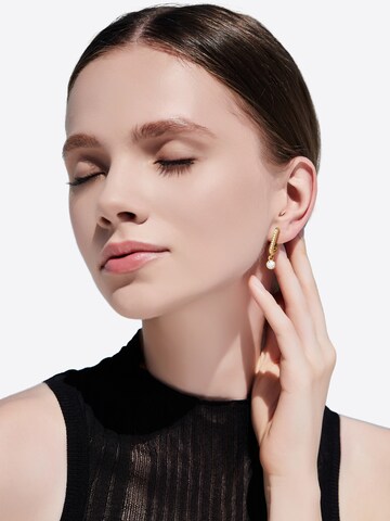 Victoria Hyde - Brincos 'Leana' em ouro: frente