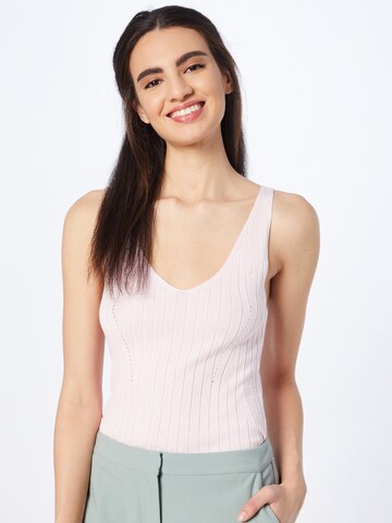 Soft Rebels Knitted Top 'Sif' in Pink: front