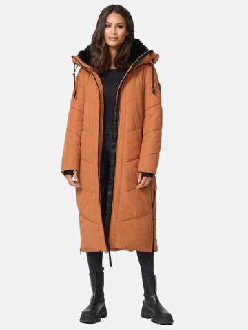 MARIKOO Winter coat 'Nadaree XVI' in Orange: front