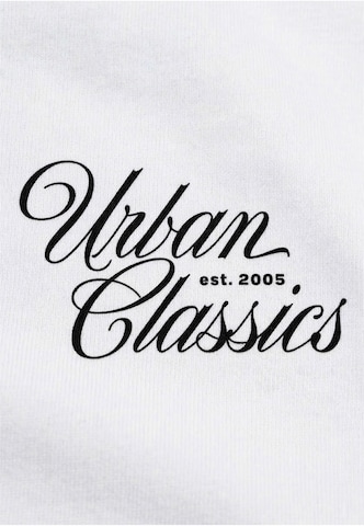 T-Shirt 'Flow Script' Urban Classics en blanc