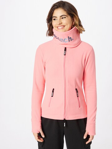 BENCH Fleece jacket 'Inge' in Pink: front