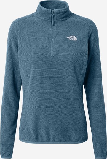 THE NORTH FACE Pull-over de sport '100 Glacier' en bleu fumé / bleu nuit / blanc, Vue avec produit