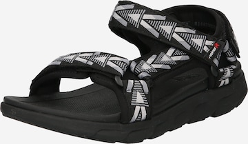 Rieker Evolution Туристически сандали в черно: отпред