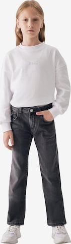 Loosefit Jeans 'LTB Jeans Baby Mädchen Oliana G High Waist Wide Leg Jeans' di LTB Jeans in grigio: frontale