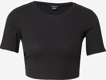 Monki Shirt 'Linda' in Zwart: voorkant