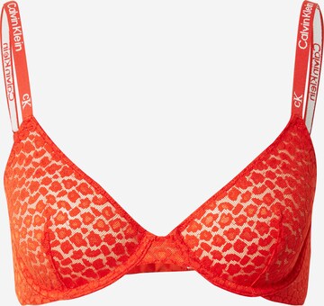 Invisible Soutien-gorge Calvin Klein Underwear en rouge : devant