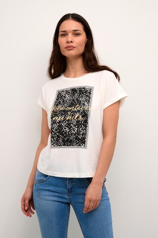 Cream T-Shirt 'Dania' in Weiß: Vorderseite