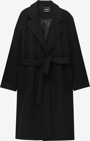 Manteau mi-saison Pull&Bear en noir : devant