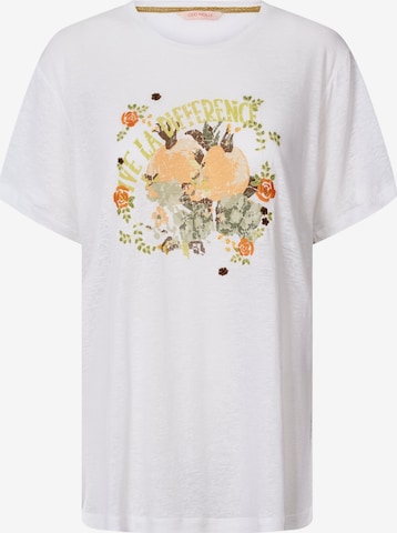 T-shirt Odd Molly en blanc : devant
