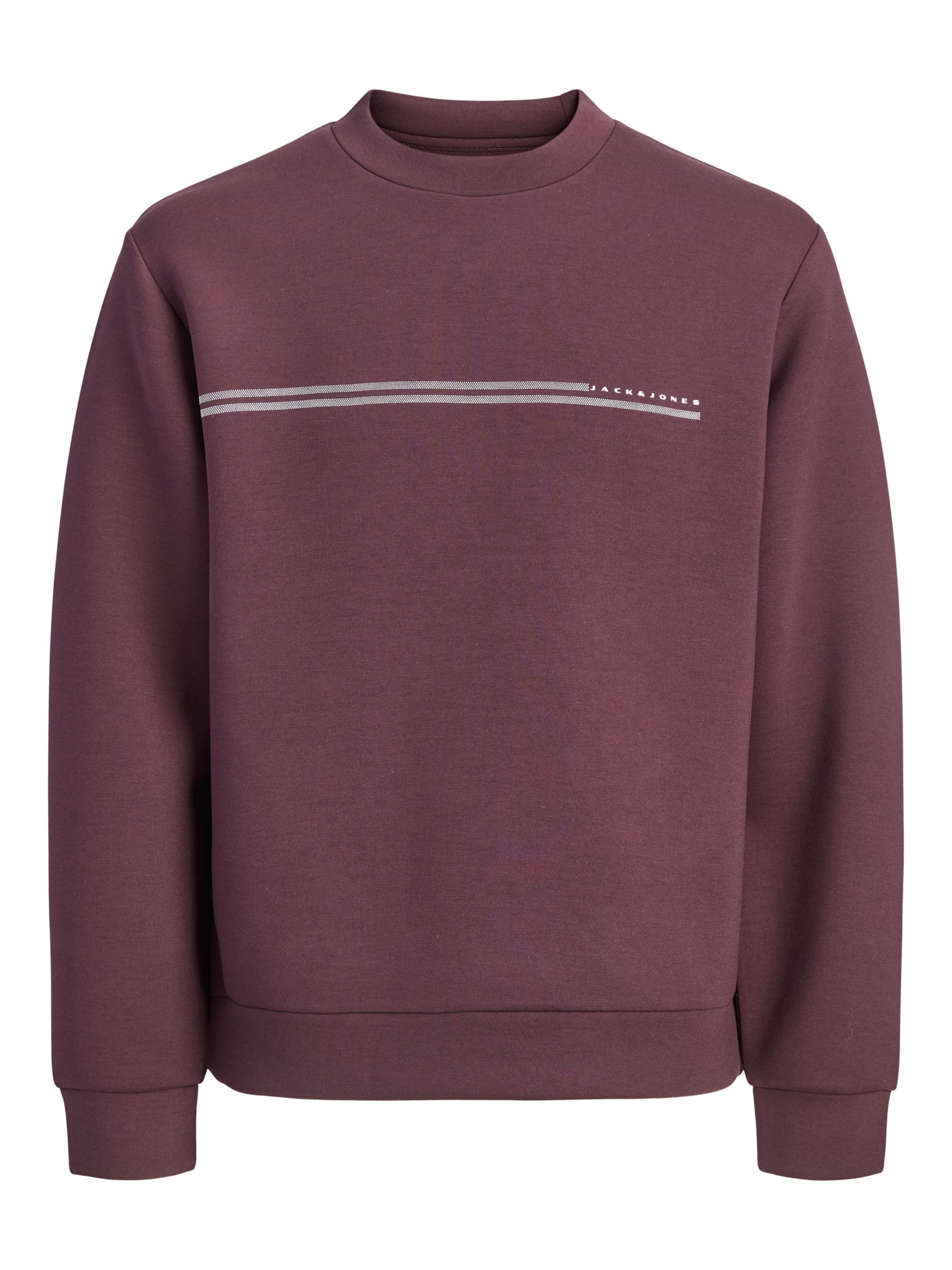 JACK & JONES Sweatshirt i L i rød / hvid, Produktvisning