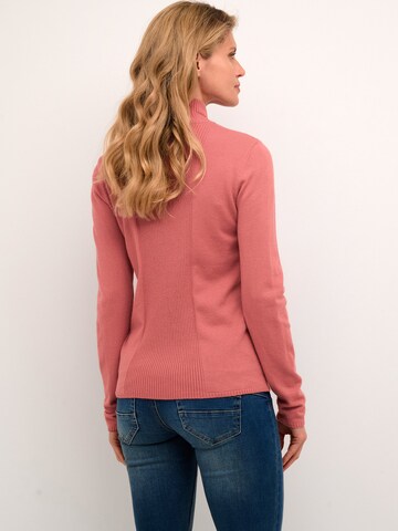 Cream Sweater 'Dela' in Pink