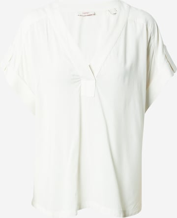 ESPRIT Bluza | bela barva: sprednja stran