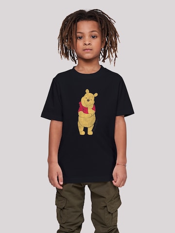 F4NT4STIC Shirt 'Disney Winnie The Pooh Classic' in Zwart: voorkant